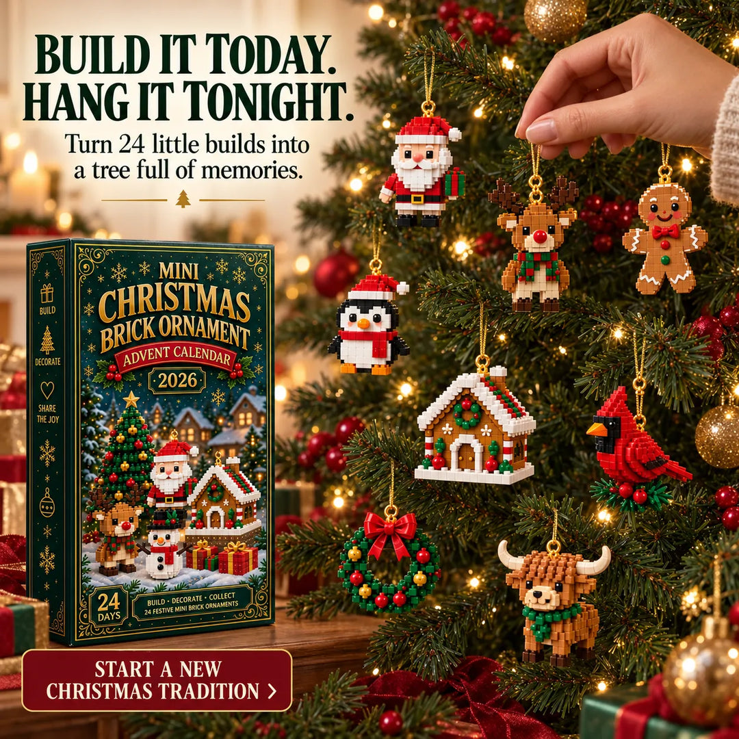 Christmas Advent Calendar with 24 Mini Brick Building Sets 7
