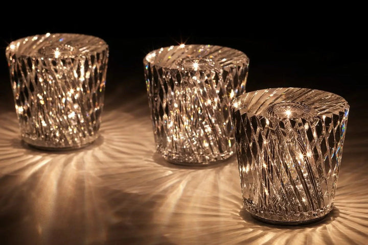 Rechargeable Crystal Table Lamp with Diamond Design - Luxe Edition 14