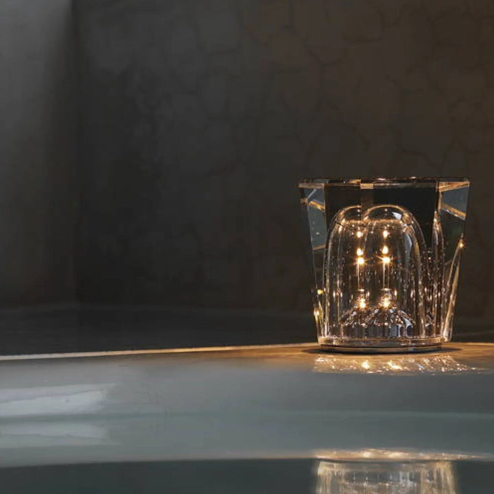 Rechargeable Crystal Table Lamp with Diamond Design - Luxe Edition 4