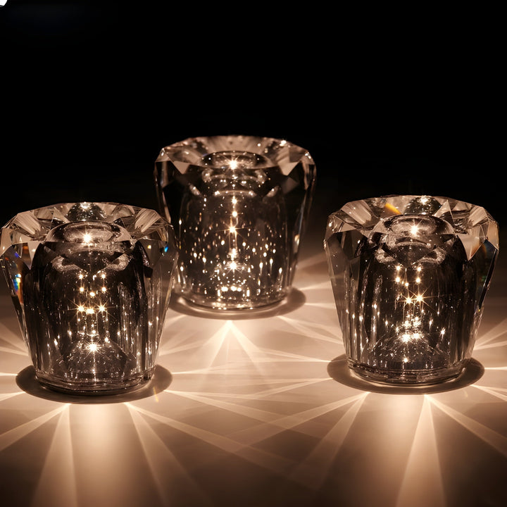 Rechargeable Crystal Table Lamp with Diamond Design - Luxe Edition 16