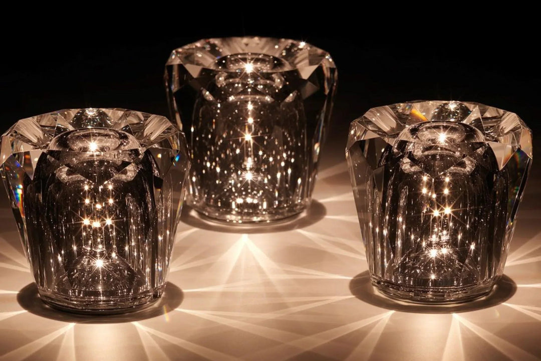 Rechargeable Crystal Table Lamp with Diamond Design - Luxe Edition 1