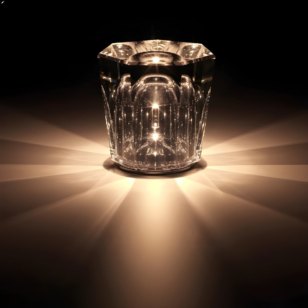 Rechargeable Crystal Table Lamp with Diamond Design - Luxe Edition 18