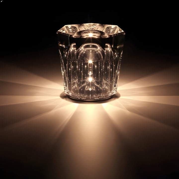 Rechargeable Crystal Table Lamp with Diamond Design - Luxe Edition 18