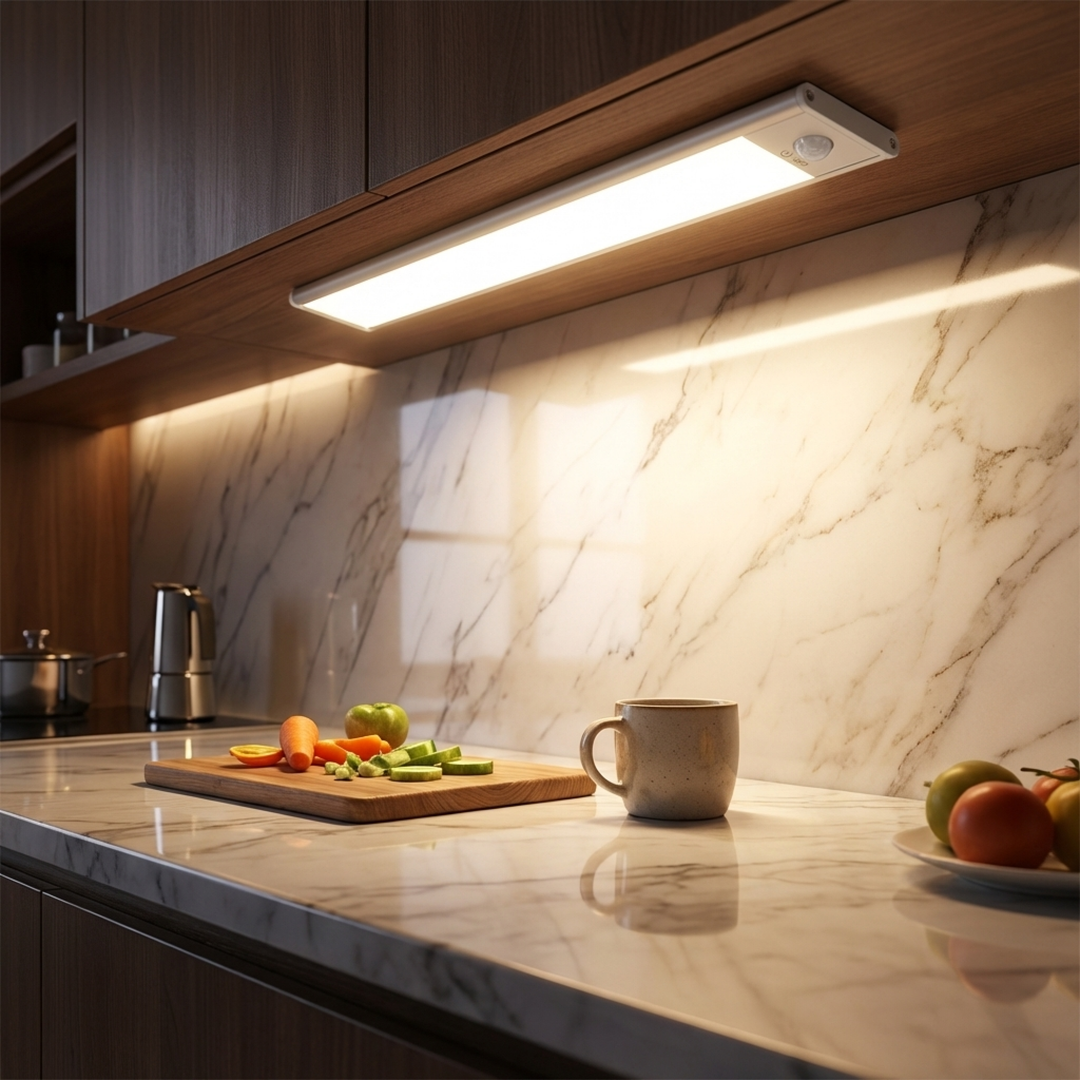 Wireless Motion Sensor LED Wall Lamp, Rechargeable with Magnetic Mount and USB-C 1