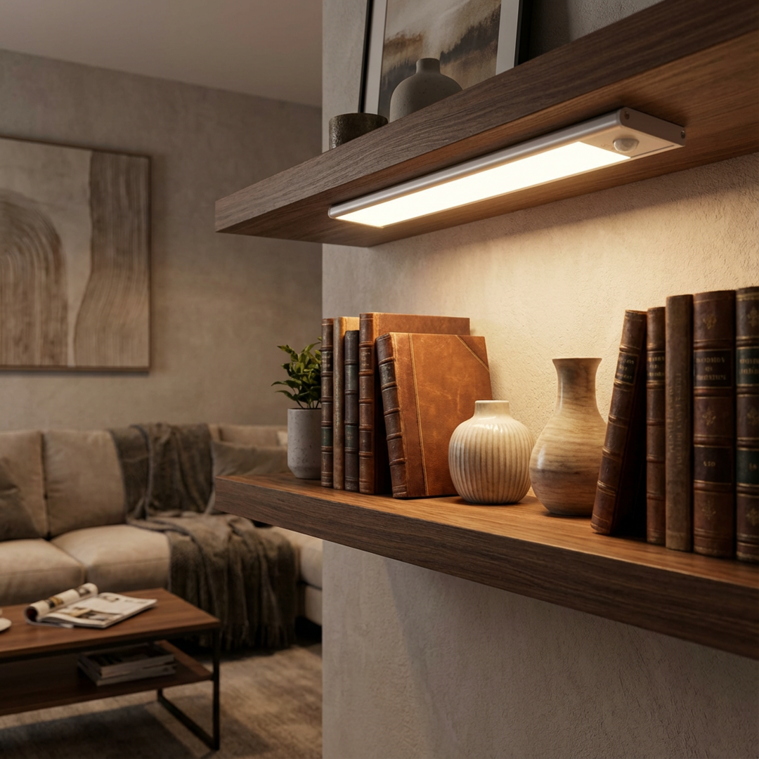 Wireless Motion Sensor LED Wall Lamp, Rechargeable with Magnetic Mount and USB-C 5