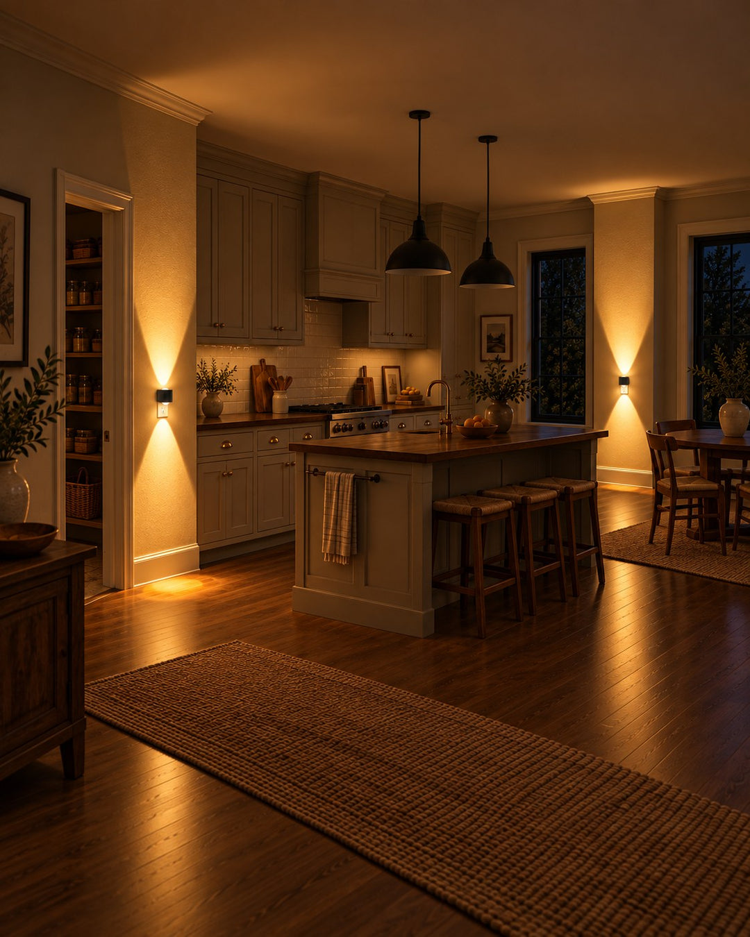 Plug-In Wall Light with Dusk Sensor, Dimmable Up and Down Glow 5