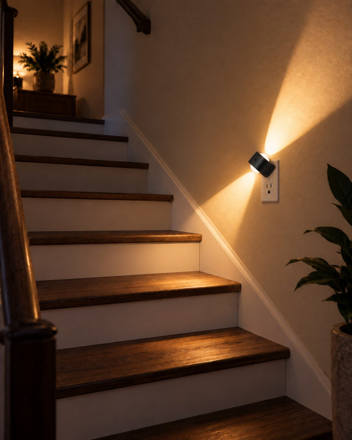 Plug-In Wall Light with Dusk Sensor, Dimmable Up and Down Glow 7