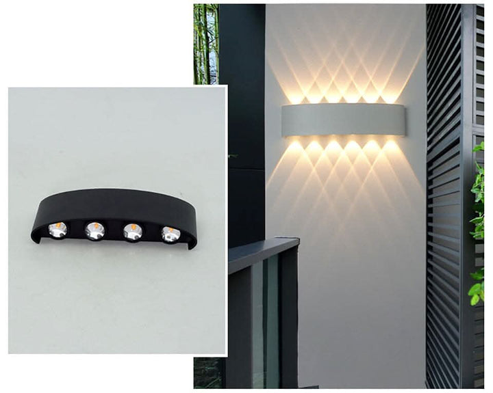 Waterproof LED Outdoor Wall Light – Sleek Aluminum Energy-Saving Fixture 6