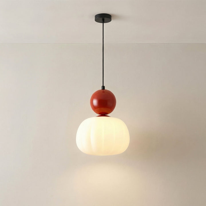 Art Deco Fluted Acrylic Pendant Light with Iron Cap, 1 or 3 Heads 7