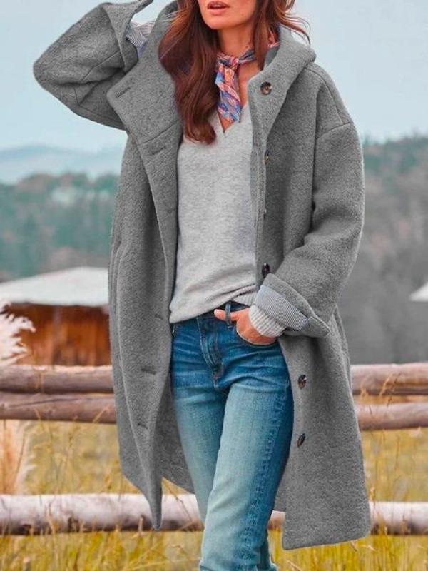 Women's Warm Winter Coat with Pockets - Stylish Everyday Outerwear 2