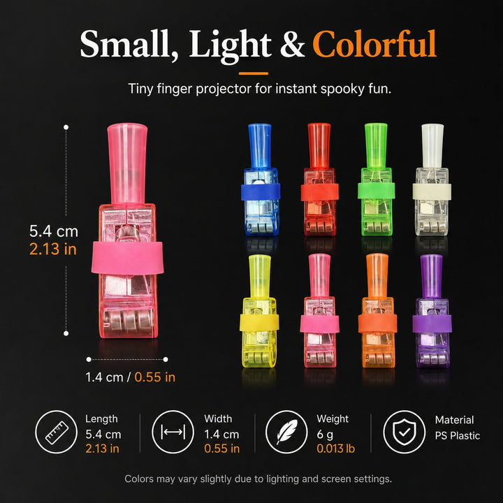 Halloween Finger Projector Lights, 36 Mini Spooky Wall Projections for Parties 11