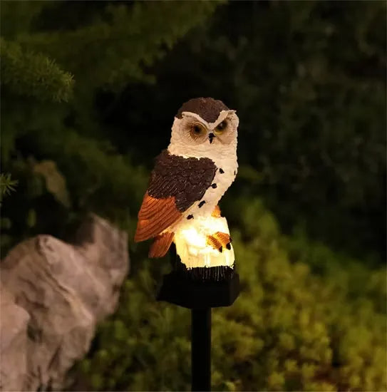 Solar LED Owl Garden Light - Weatherproof Outdoor Decor with Auto Dusk Sensor 7