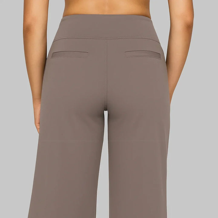 Women's High-Waist Stretch Pants, Soft Breathable Straight-Leg Fit 4