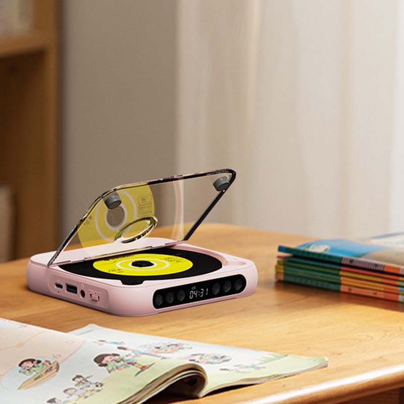 Portable Bluetooth CD Player with Hi-Fi Sound - 4 Colors 10