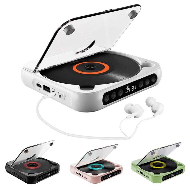 Portable Bluetooth CD Player with Hi-Fi Sound - 4 Colors 11