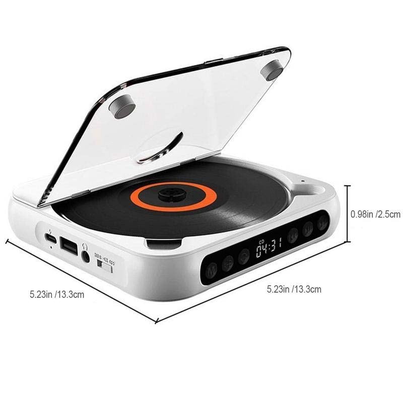 Portable Bluetooth CD Player with Hi-Fi Sound - 4 Colors 18