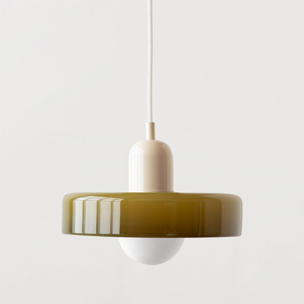 Bauhaus Colored Glass Pendant Light 32