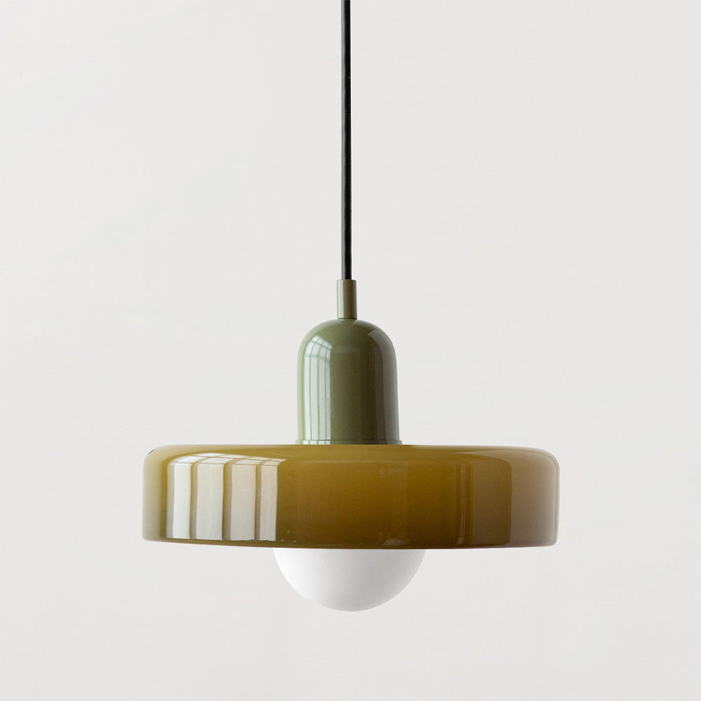 Bauhaus Colored Glass Pendant Light 33