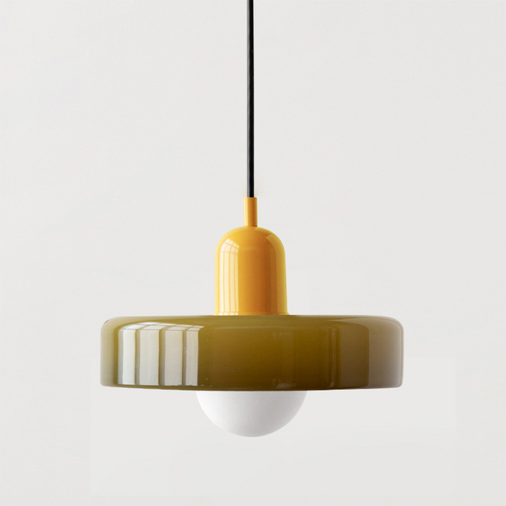 Bauhaus Colored Glass Pendant Light 34