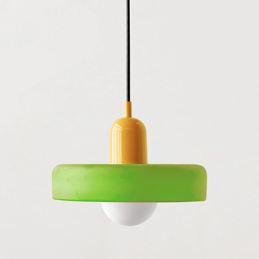 Bauhaus Colored Glass Pendant Light 22