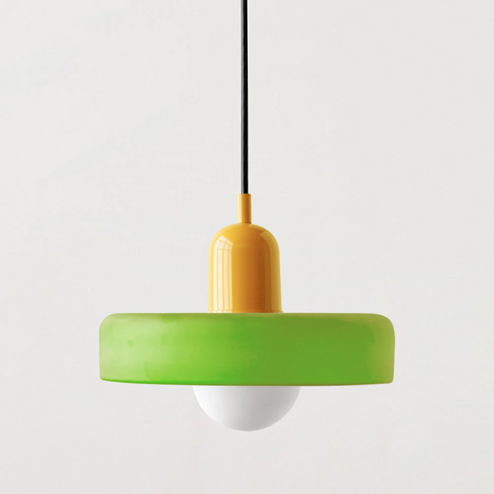 Bauhaus Colored Glass Pendant Light 22