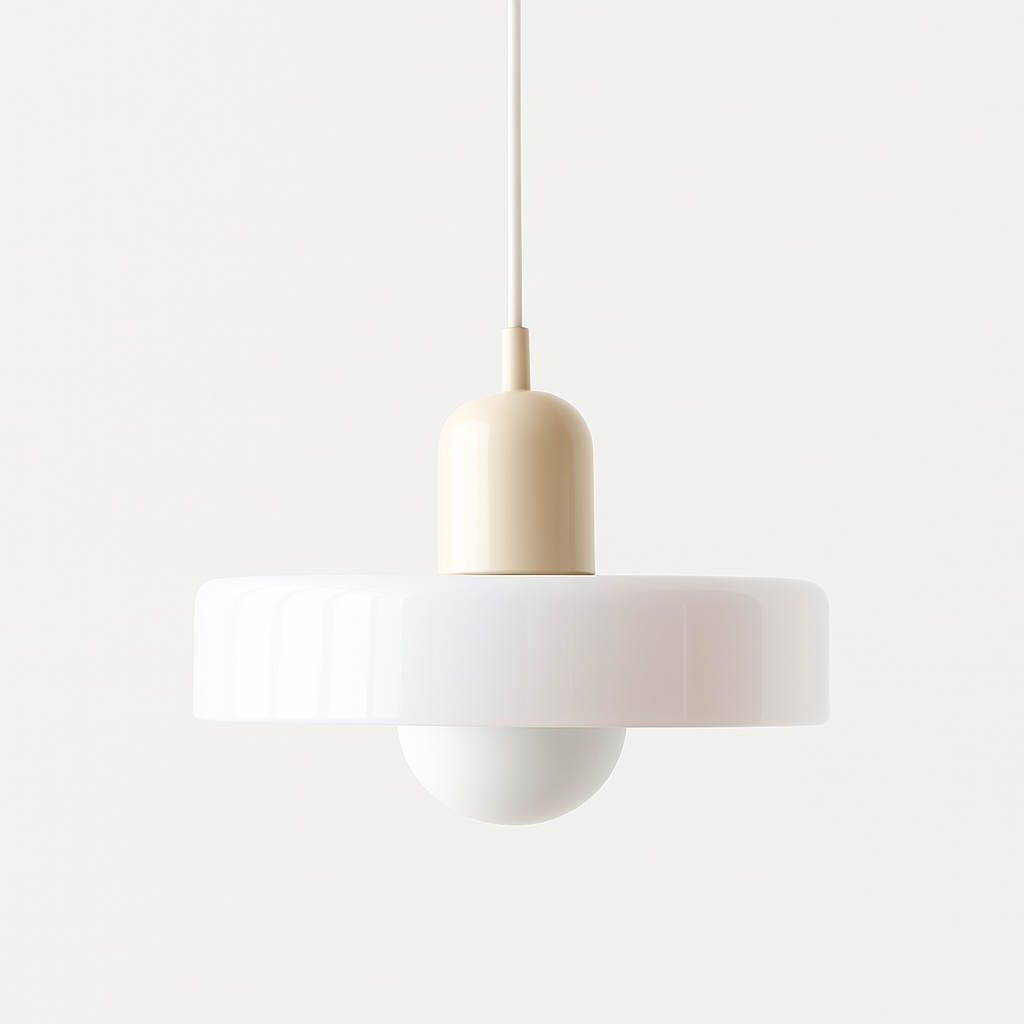Bauhaus Colored Glass Pendant Light 18