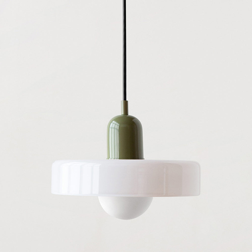 Bauhaus Colored Glass Pendant Light 16