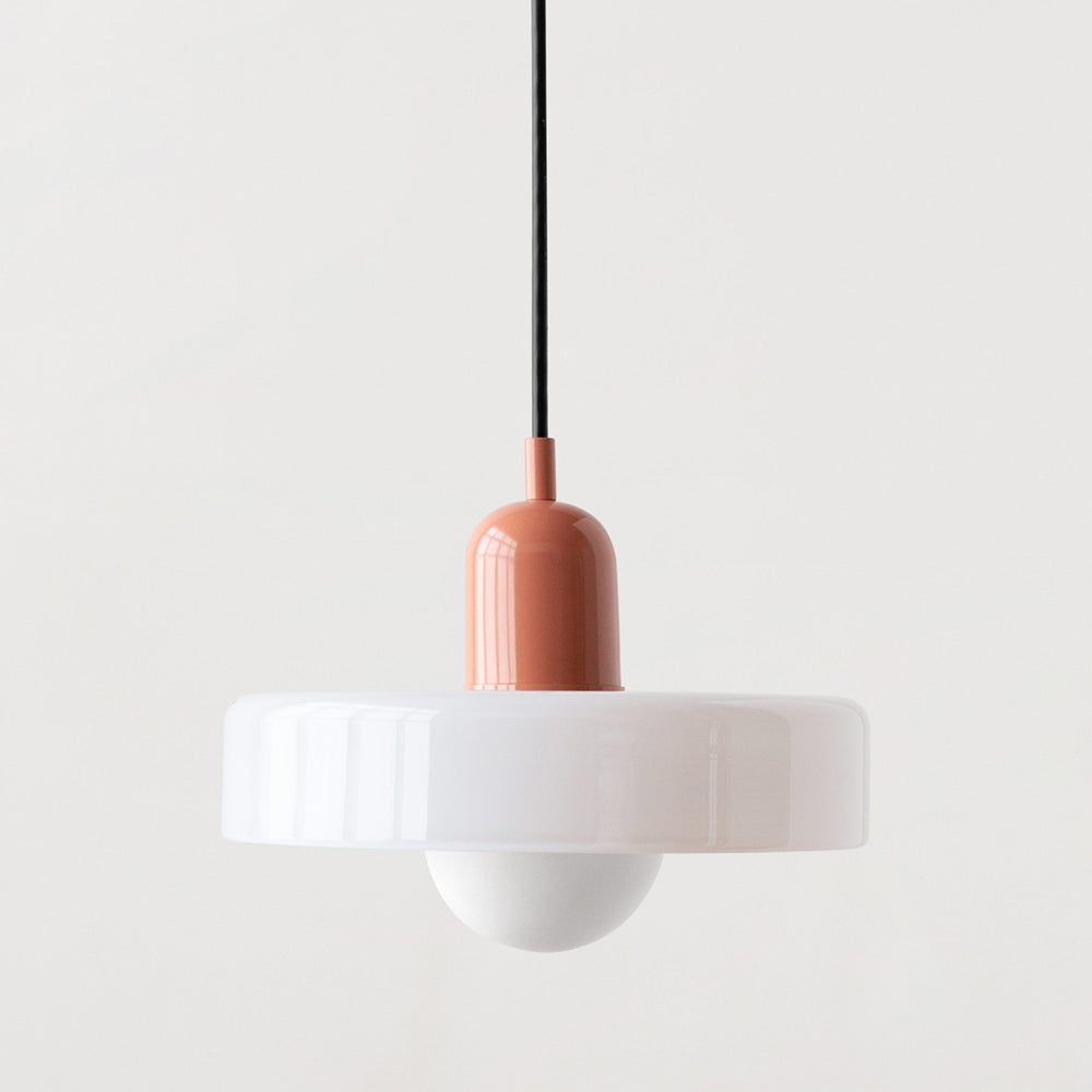 Bauhaus Colored Glass Pendant Light 14
