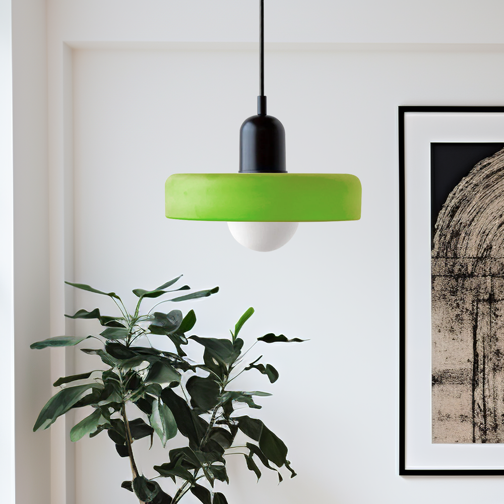 Bauhaus Colored Glass Pendant Light 2