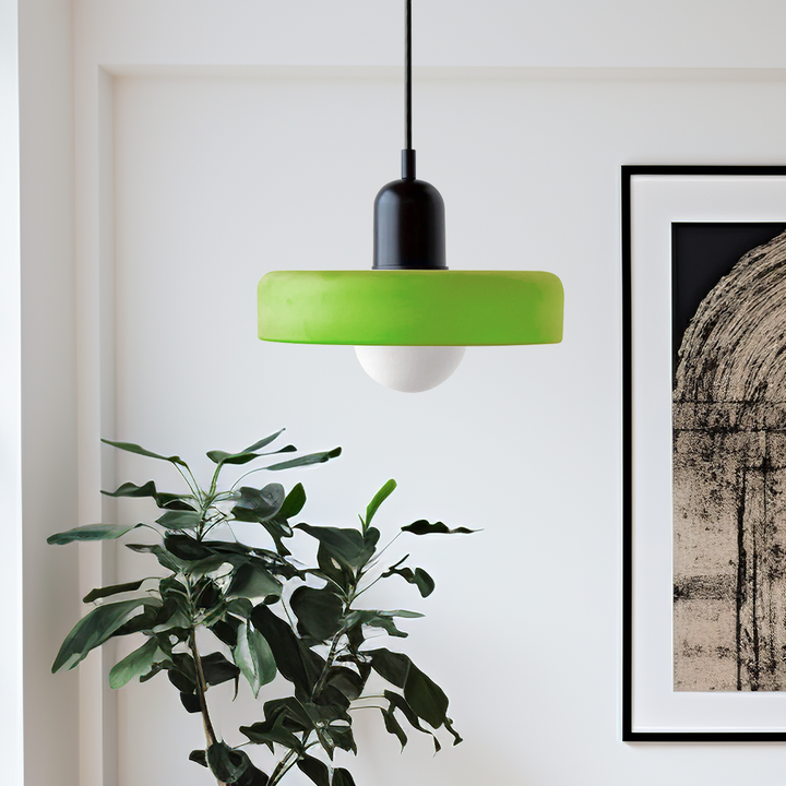 Bauhaus Colored Glass Pendant Light 2