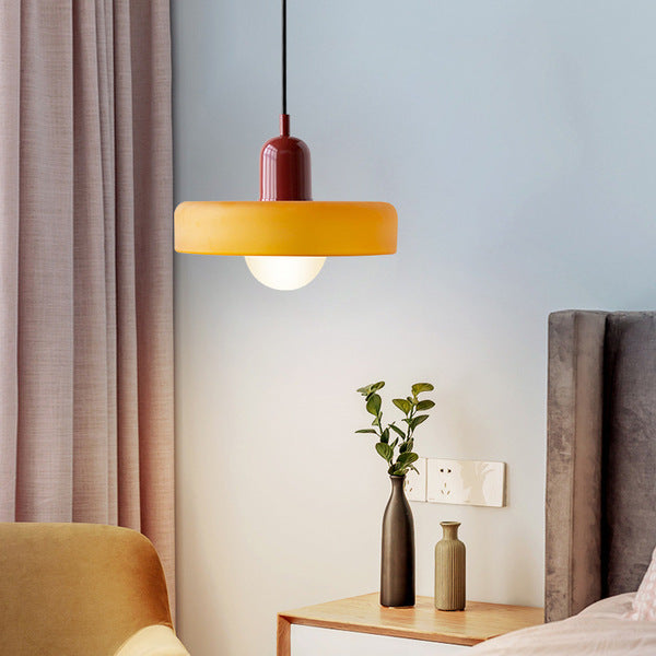 Bauhaus Colored Glass Pendant Light 35