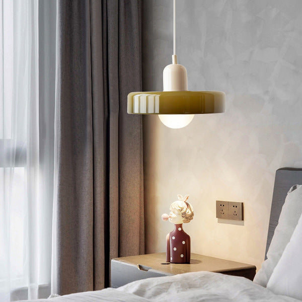 Bauhaus Colored Glass Pendant Light 37