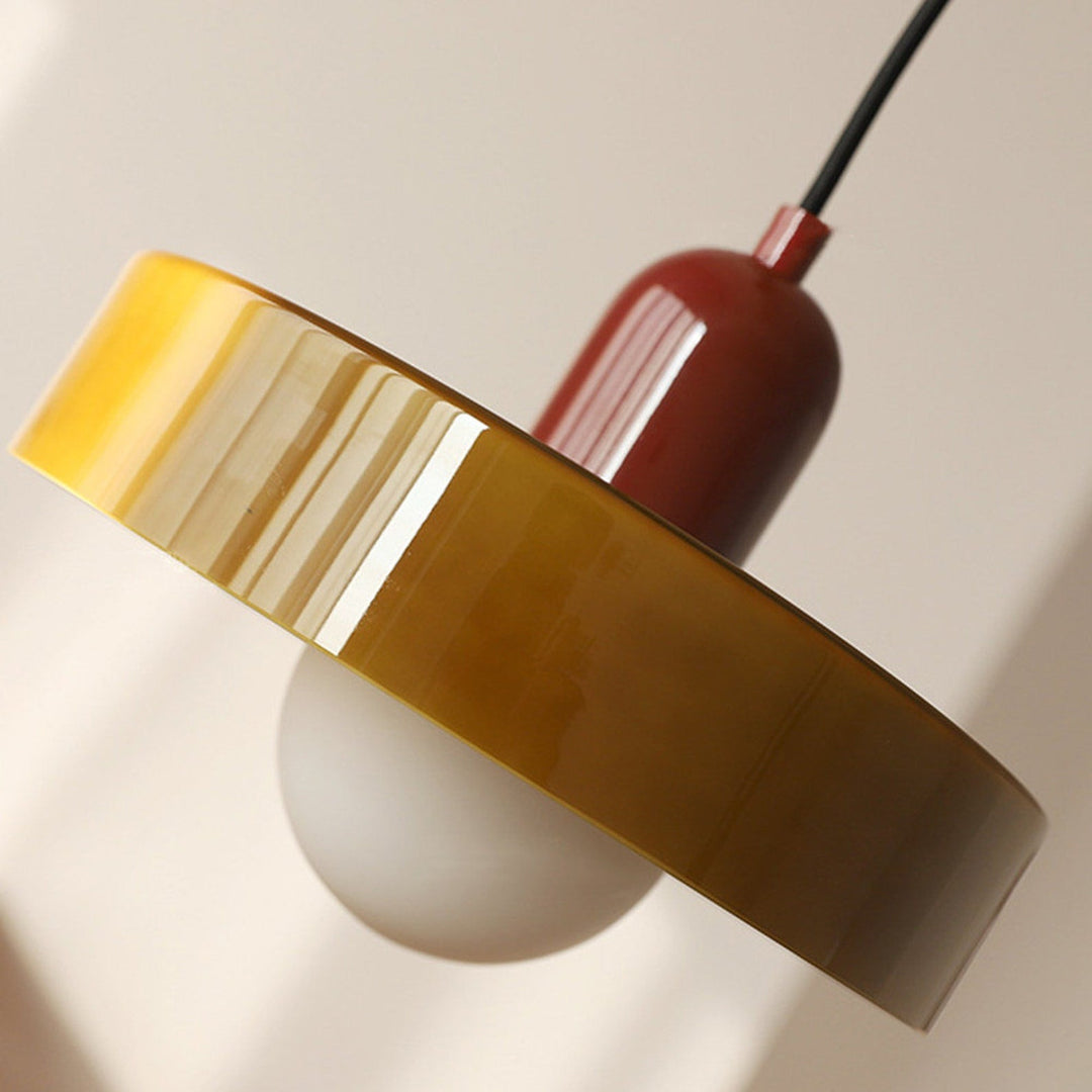 Bauhaus Colored Glass Pendant Light 40
