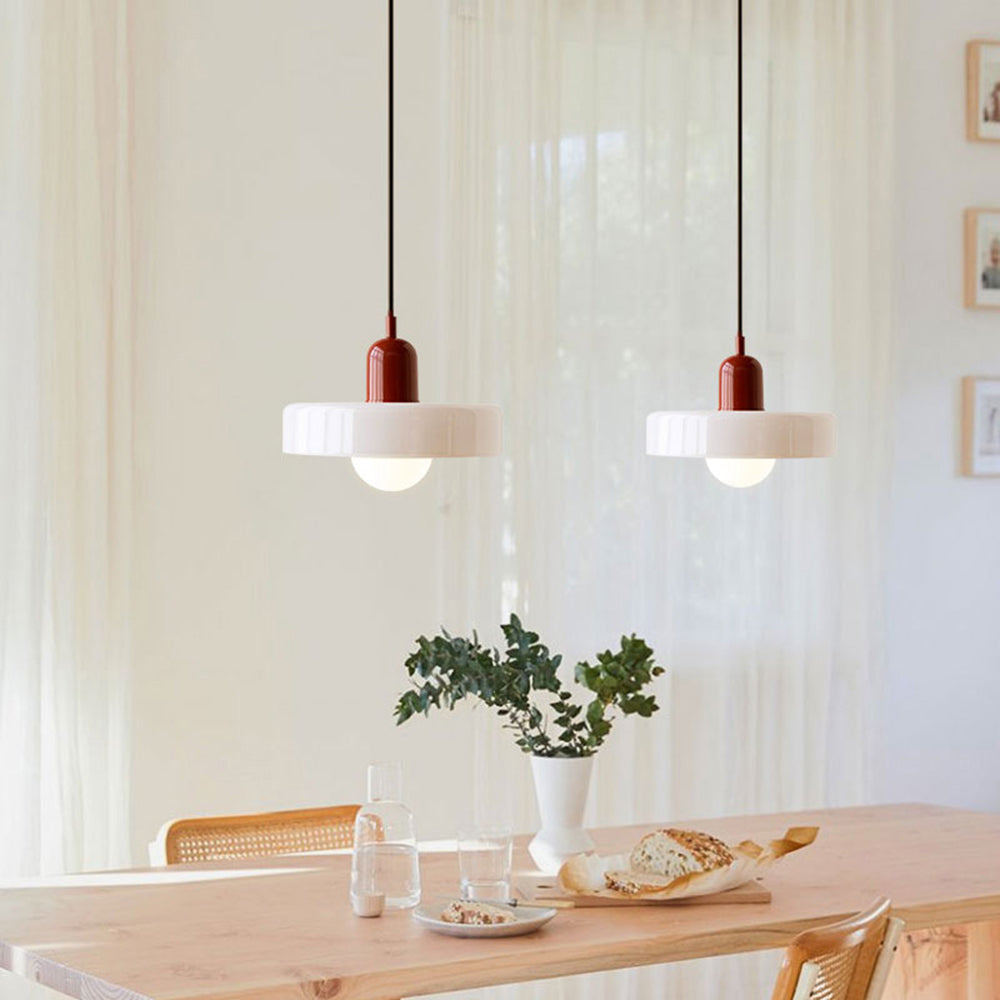 Bauhaus Colored Glass Pendant Light 7