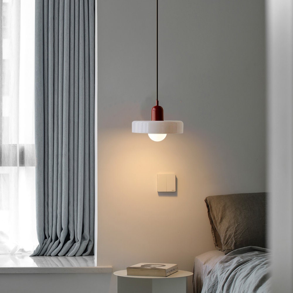Bauhaus Colored Glass Pendant Light 9