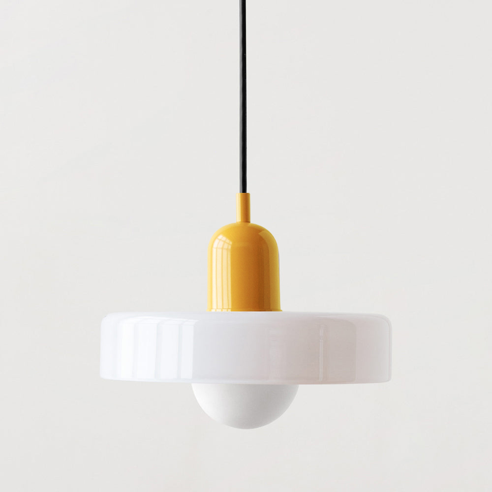 Bauhaus Colored Glass Pendant Light 17