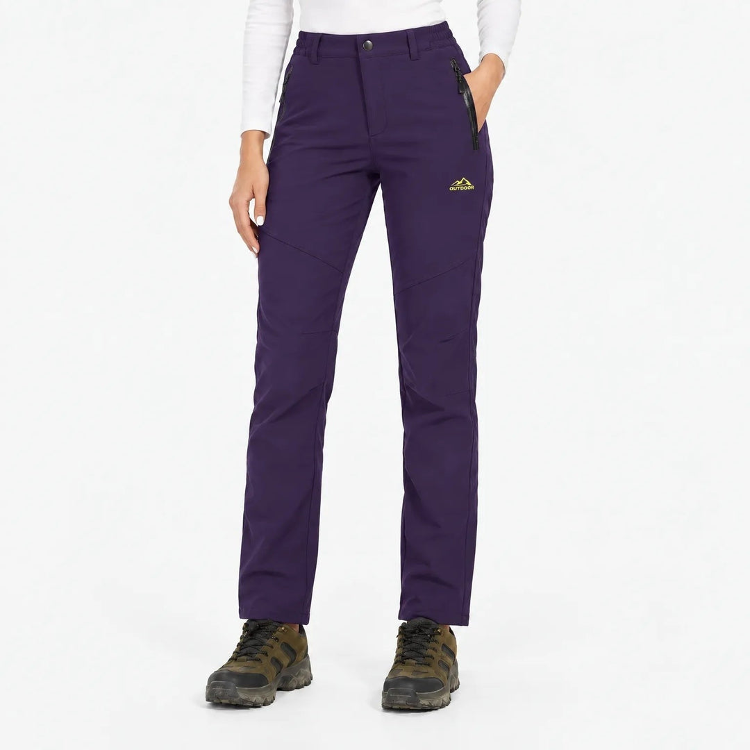 Women's Lined Thermal Softshell Pants with Fleece, Water-Repellent 16