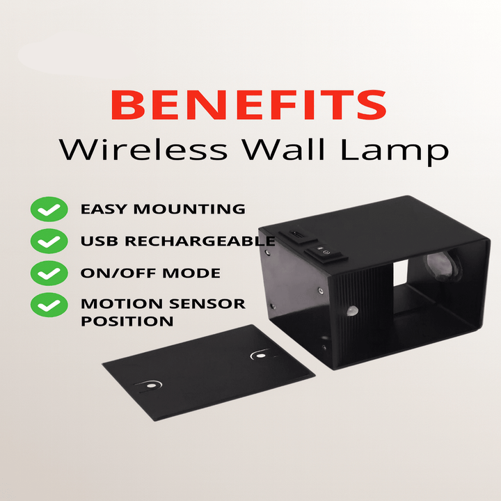 Wireless Rechargeable LED Wall Light with Adjustable Beam Angle 7