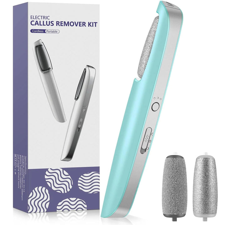 Cordless Electric Foot Callus Remover with 3 Speeds, Dual Rollers and USB-C 7