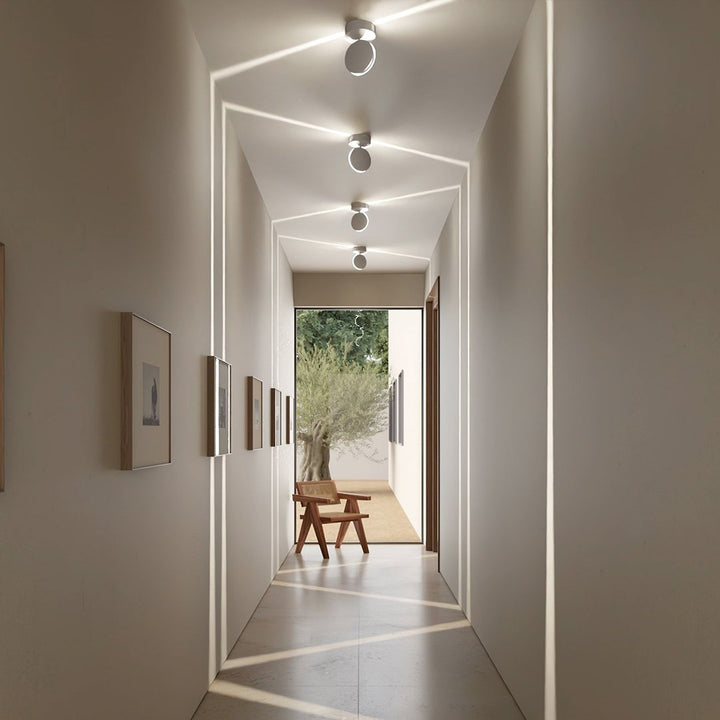 LED Wall Sconce with Spotlight Function | 360° Rotating Head | Square Beam 6