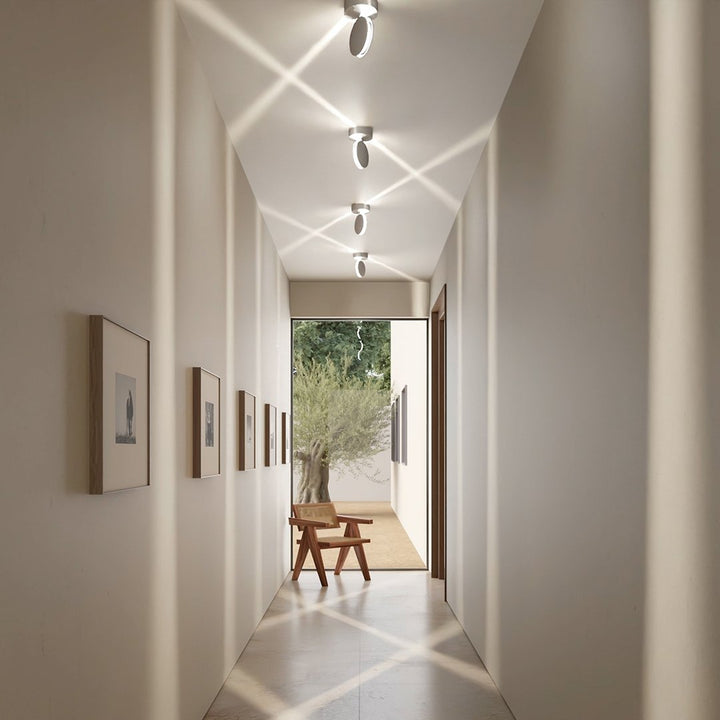 LED Wall Sconce with Spotlight Function | 360° Rotating Head | Square Beam 7