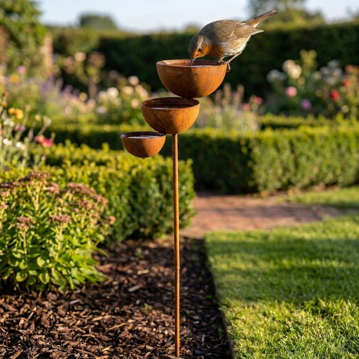 Three-Tier Bird Bath | Bring Your Garden to Life Every Morning 4