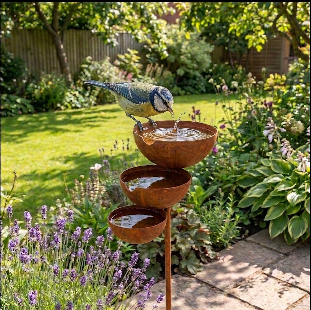 Three-Tier Bird Bath | Bring Your Garden to Life Every Morning 5