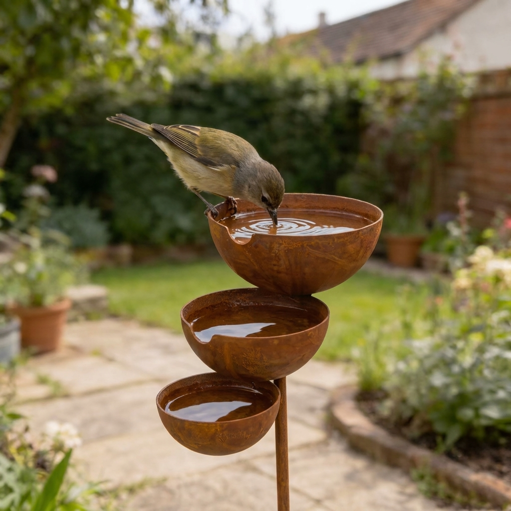 Three-Tier Bird Bath | Bring Your Garden to Life Every Morning 7