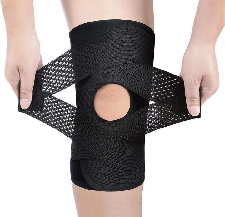 Knee Support Wrap with Adjustable Compression System 9