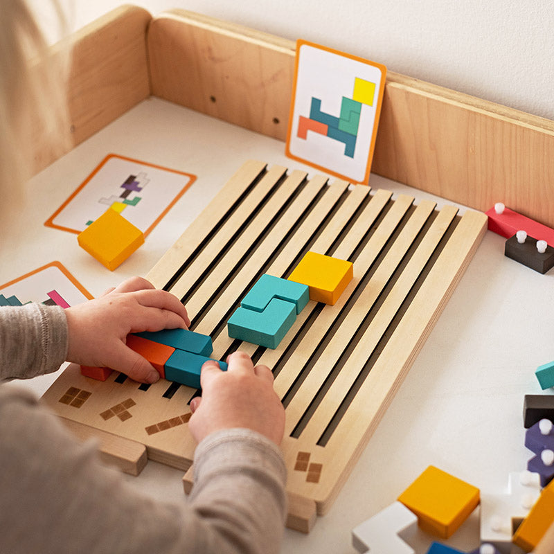 Wooden Montessori Tetris Stacking Puzzle - Educational Toy 11