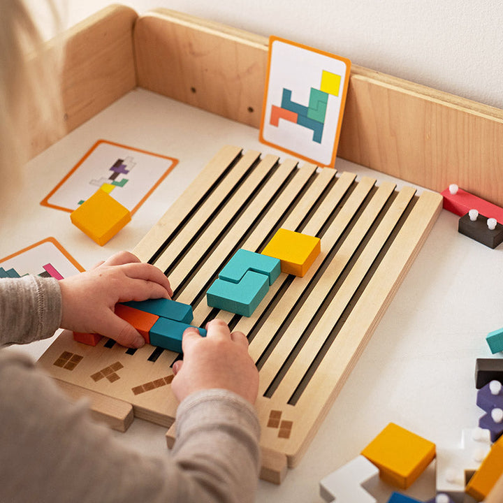 Wooden Montessori Tetris Stacking Puzzle - Educational Toy 11