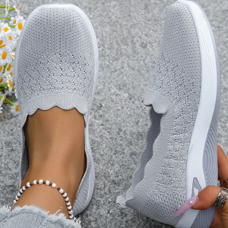 Cushioned Slip-On Walking Shoes for Women, Lightweight and Breathable 11