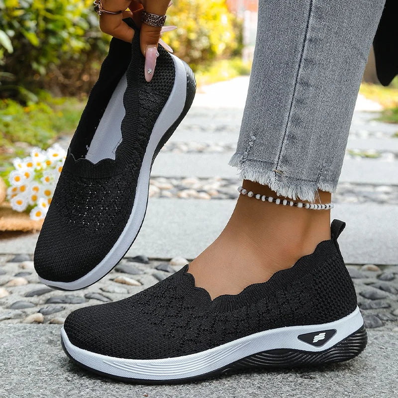 Cushioned Slip-On Walking Shoes for Women, Lightweight and Breathable 13