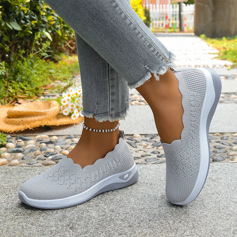 Cushioned Slip-On Walking Shoes for Women, Lightweight and Breathable 12